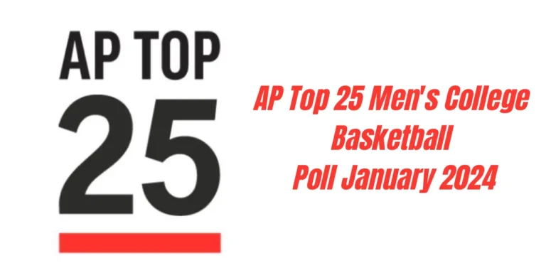 AP Top 25 Men’s College Basketball Poll January 2024