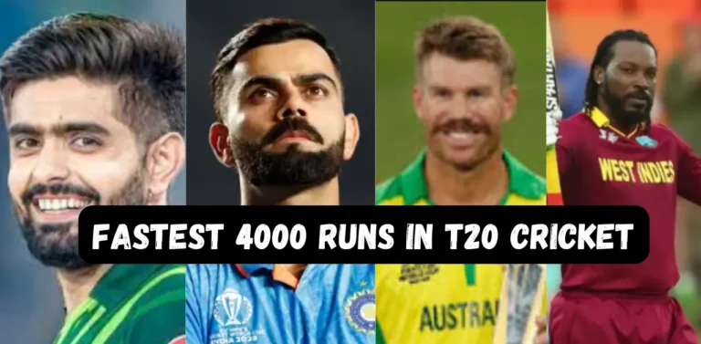 Fastest 4000 Runs in T20 Cricket