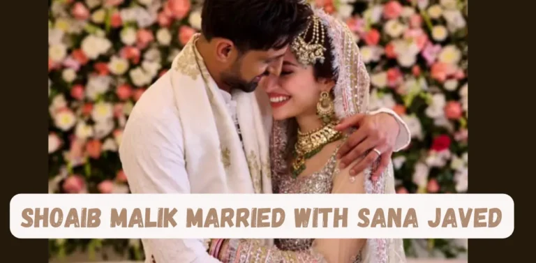 Shoaib Malik and Sana Javed: Shoaib Malik Marriage with Sana